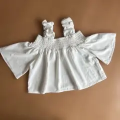 GORGE オフショルダー トップス　半袖 F フリー　ホワイト　M〜Lのサムネイル