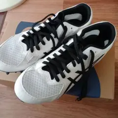 アシックス EFFORT 13 ホワイト/ブラック 26.5cm　陸上スパイク