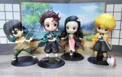 Qposket 　鬼滅の刃　フィギュア 4体+チュン太郎