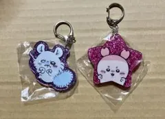 ちいかわ　モモンガ　古本屋　ラメアクリルキーホルダー2 ガチャガチャ