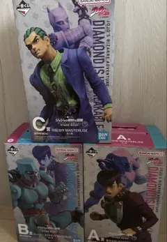 花*明様 一番くじ ジョジョの奇妙な冒険 A賞B賞C賞フィギュア3点セット