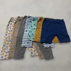 ユニクロ　レギンスパンツ　ロング＆ショート　7枚セット　80