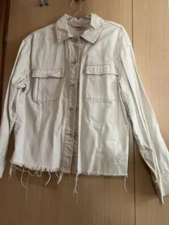 H&M ダメージホワイトジャケット