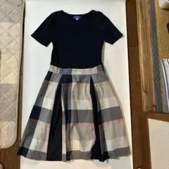 ⭐️美品⭐️BLUE LABEL チェック切替 ドッキングワンピース 38