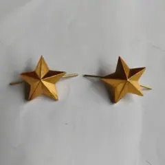 金色 星型 　バッジ　ピンバッチ　肩章　ロシア