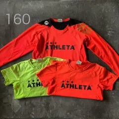ATHLETA プラシャツセット　上下　160 半袖　長袖　パンツ