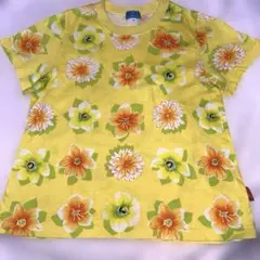 ☆KENZO ENFANT☆ 花柄 半袖Tシャツ 150 イエロー