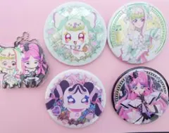 キミとアイドルプリキュア　缶バッチ　ラバーマスコット
