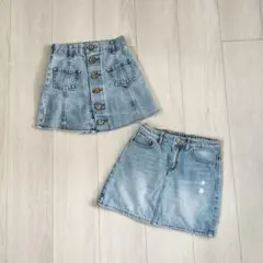 GAP　マックハウス　デニムスカート　パンツ　130　2点セット