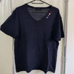 Stud Muffin Vネック Tシャツ ネイビーのサムネイル