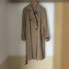 値下げしました！GU ベージュ ダブルブレスト トレンチコート