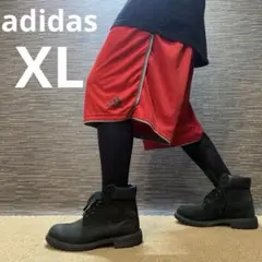 adidas 赤 ショートパンツ　　バスケ　XL Y2K
