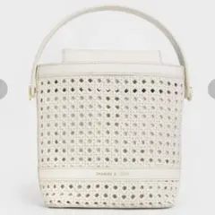 CHARLES & KEITH ショルダーバッグ ホワイト