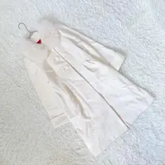 アプワイザーリッシェ (2) アンゴラウールフレアコート リアルファー ガーリー