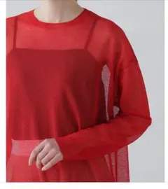 【ADORE】美品 リンクニット赤のサムネイル