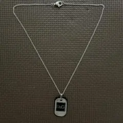 D&G シルバー ドッグタグ ネックレス