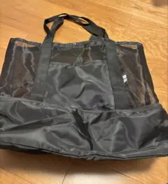 【新品】UNIQLO メッシュトートバッグ　保冷収納付き　ノベルティ ブラックのサムネイル