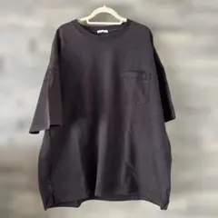 ブラック ポケット付き 半袖Tシャツ
