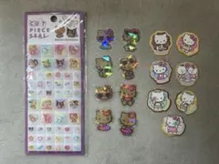 【サンリオキャラクターズ】カットピースシール　タイルシール　日焼けキティ　クロミ