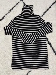 ユニクロ　メリノリブタートルネックセーター