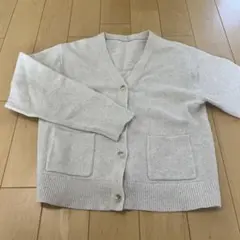 UNIQLO スフレヤーンカーディガンキッズ　150