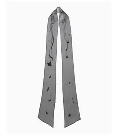 mame☆シルクスカーフ☆新品未使用 Hand Printed Rectangle Silk Scarf