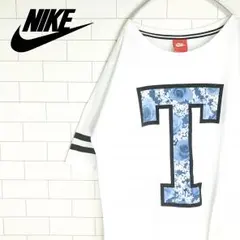 ナイキ NIKE シャツ オーバーサイズ デカロゴ レア 花柄 スポーツMIX