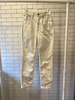 【美品】GLOBALWORK GOODデニムストレートパンツ　 ホワイトXS