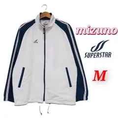 ミズノ◆スーパースター◆トラックジャケット◆ラグラン ストリート◆Mサイズ　白