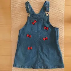 プティマイン ハローキティ ジャンパースカート　ジャンスカ　M 100 110