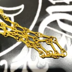 ジルコニア入り ダブルクロスチャーム ネックレス 十字架　ユニセックス50ｃｍ