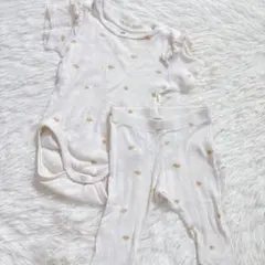 H&Mフリル付きロンパースとレギンスセット2-4m