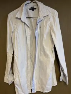 Tommy Hilfiger ストライプ長袖シャツ L