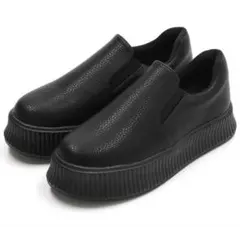 ヌーベルヴォーグ リラックス 厚底ソールサイドゴア スリッポンスニーカー