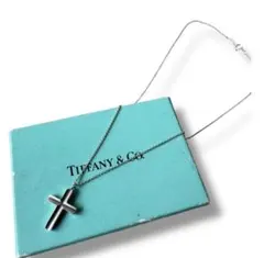 希少】美品Tiffany ロザリオ キリスト十字架クロス ネックレス ラージ 