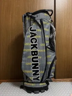 パーリーゲイツ ニュースペーパー柄 キャディバッグ ヘッドカバー付き