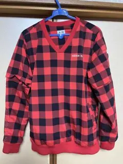 adidas チェック柄 ピステ 長袖 半袖