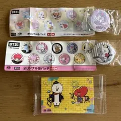 くら寿司×BT21 オリジナルアクリルステッカー&缶バッチ(2個)