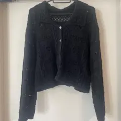 LOWRYSFARM スカシニットカーディガン