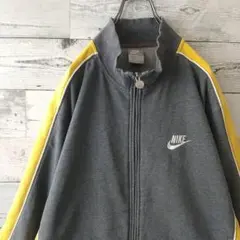 人気カラー☆ナイキ 刺繍ロゴ フルジップ バイカラー スウェット M～L相当