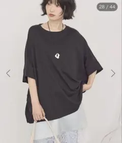 AMERICANHOLIC 異素材コクーンプルオーバー　黒　L