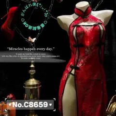 チャイナ風 ベビードール 上品レースドレス  tバック スケスケ ナイトウェア