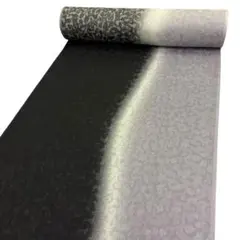 新品 正絹 紋紗 反物 よろけぼかし 葡萄唐草文 手暈し 長羽織にも 黒 紫苑色のサムネイル