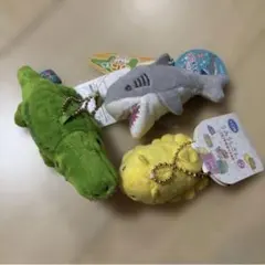 うみうしさん サメ ワニ マスコット ぬいぐるみ 3点セット