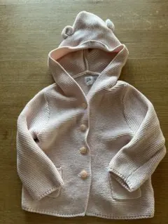 お値下げ！ベビーギャップ　くまさん耳のなニットカーディガン90cm