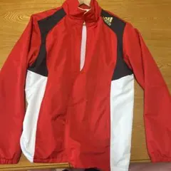 adidas ウィンドブレーカー レッド