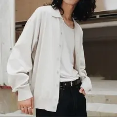 t/c basic knit shirt cardigan