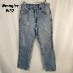 B-1237 Wrangler ラングラー W32 テーパード デニム フェード