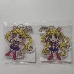 セーラームーン×浜崎あゆみ　キーホルダーA&Bセット　ラス1