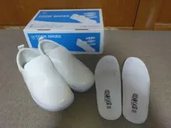 AITOZクリーンキャスト コックシューズ ホワイト24.0　4436-001